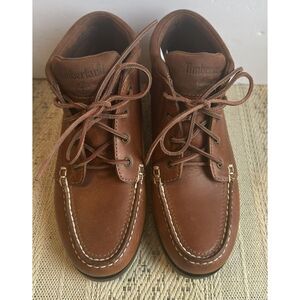 WOMENS TIMBERLAND LEATHER HIKING BOOTS ANKLE FASHION 7M